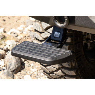 AMP Research 75321-01A Bedstep Retractable Bumper Step for 2018 Jeep Wrangler JL (Compatible with some factory and aftermarket bumpers)