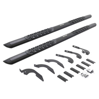 Go Rhino V3442987T - V3 Series Aluminum Side Steps with Mounting Brackets - Textured Black