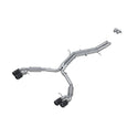 MBRP Exhaust 2.5" Resonator Back Dual Split Rearwith Quad Carbon Fiber Tips T304