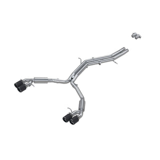 MBRP Exhaust 2.5" Resonator Back Dual Split Rearwith Quad Carbon Fiber Tips T304