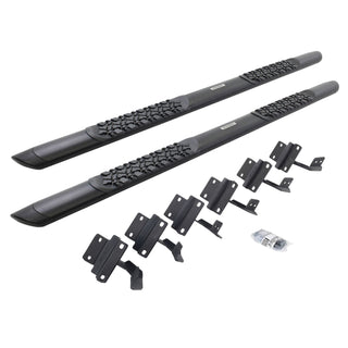 Go Rhino V3415587T - V3 Series Aluminum Side Steps with Mounting Brackets - Textured Black