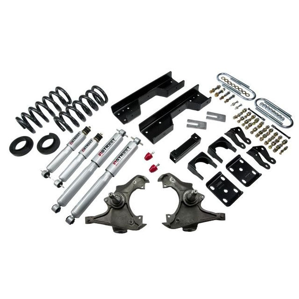 BELLTECH 722SP LOWERING KITS  Front And Rear Complete Kit W/ Street Performance Shocks 1989-1996 Chevrolet Silverado/Sierra 3/4 Ton & 1 Ton (Ext/Crew Cab) 4 in. or 5 in. F/8 in. R drop W/ Street Performance Shocks
