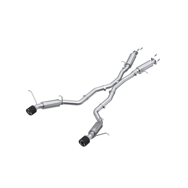 MBRP Exhaust 3in. Cat Back; Dual Rear Exit; T304 with Carbon Fiber Tips