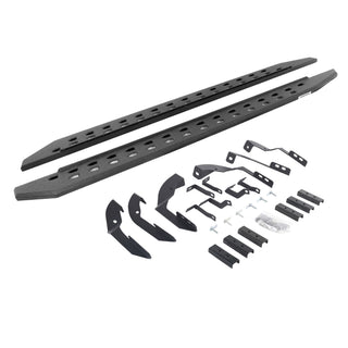 Go Rhino 69404280ST - RB20 Slim Line Running Boards With Mounting Brackets - Protective Bedliner Coating