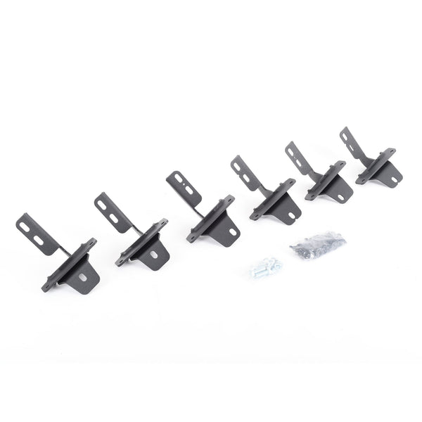 Go Rhino - 6941295 - RB10/RB20 Running Boards - MOUNTING BRACKETS ONLY - Textured Black