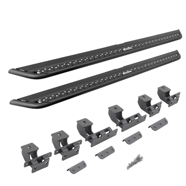 Go Rhino DSS4129T - Dominator Xtreme DSS SideSteps With Mounting Bracket Kit - Textured Black