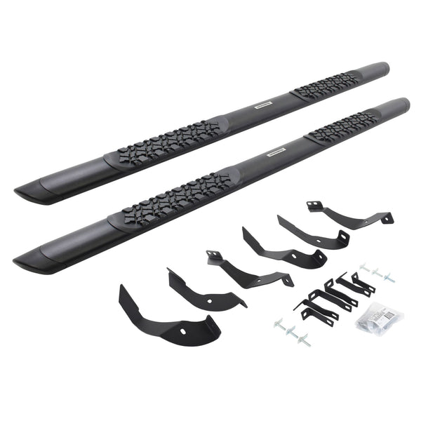 Go Rhino V3405187T  - V3 Series Aluminum Side Steps with Mounting Brackets - Textured Black