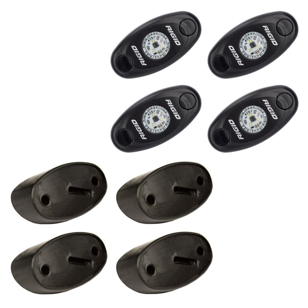 RIGID A-Series LED Universal Rock Light Kit High Power Red Set Of 4