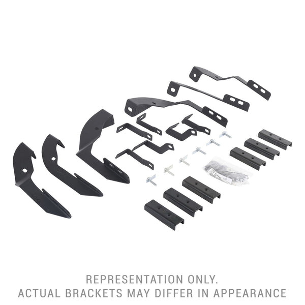Go Rhino - 6940515 - RB10/RB20 Running Boards - MOUNTING BRACKETS ONLY - Textured Black