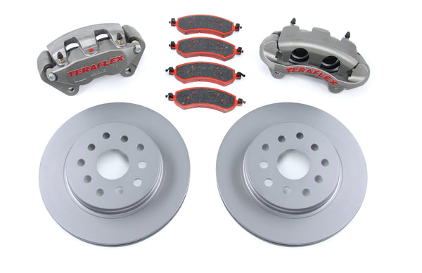 JK: Front Big Brake Kit w/ Vented Rotors - 5x5 in. & 5x5.5 in.