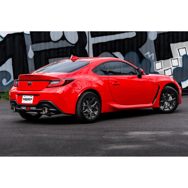 MBRP Exhaust 3in. Cat Back; Dual Split Rear; T304; CF Tip