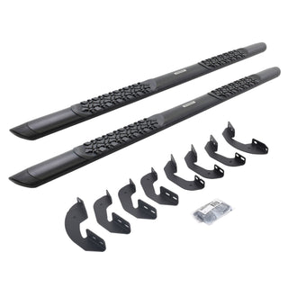 Go Rhino V3443687T - V3 Series Aluminum Side Steps with Mounting Brackets - Textured Black