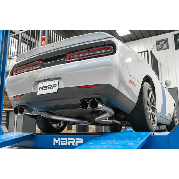 MBRP Exhaust 3in. Cat Back; Dual Rear; Quad Tips