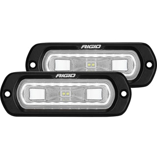 RIGID SR-L Series Off-Road Spreader Pod 3 Wire Flush Mount White Halo Pair