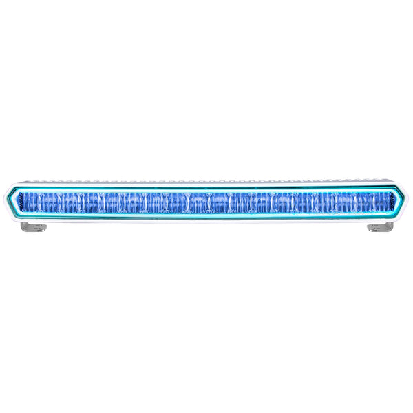 RIGID Industries SR-L Series Marine 20 Inch LED Light Bar White Housing With Blue Halo