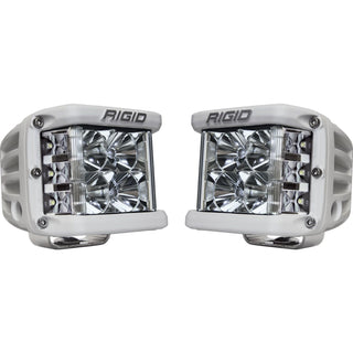 RIGID D-SS PRO Side Shooter Flood Optic Surface Mount White Housing Pair