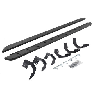 Go Rhino 63429980SPC - RB10 Slim Line Running Boards With Mounting Brackets - Textured Black