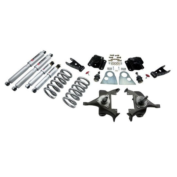 BELLTECH 815SP LOWERING KITS  Front And Rear Complete Kit W/ Street Performance Shocks 1994-1999 Dodge Ram 1500 (Std Cab V8 Auto Trans Only) 3 in. F/4 in. R drop W/ Street Performance Shocks