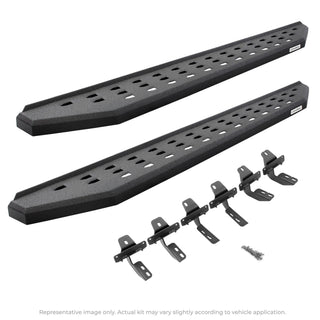 Go Rhino - 69430687T - RB20 Running Boards With Mounting Brackets - Protective Bedliner Coating