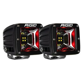 RIGID Radiance Scene Light W/Red Backlight Surface Mount Black Housing Pair