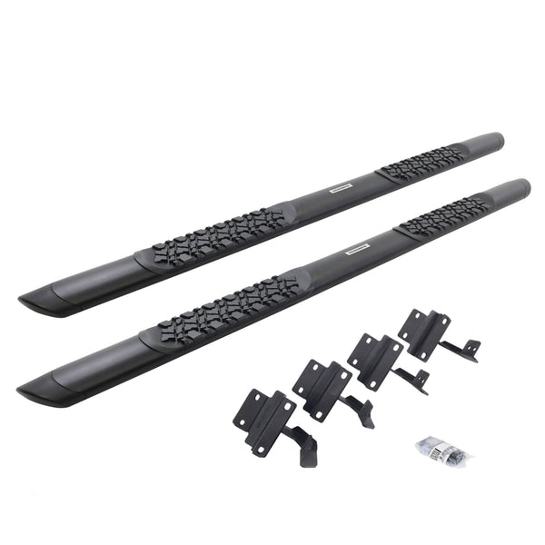 Go Rhino V3417780T - V3 Series Aluminum Side Steps with Mounting Brackets - Textured Black