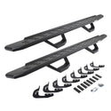 Go Rhino 6960588020PC - RB30 Running Boards With Mounting Brackets & 2 Pairs Of Drops Steps Kit - Textured Black