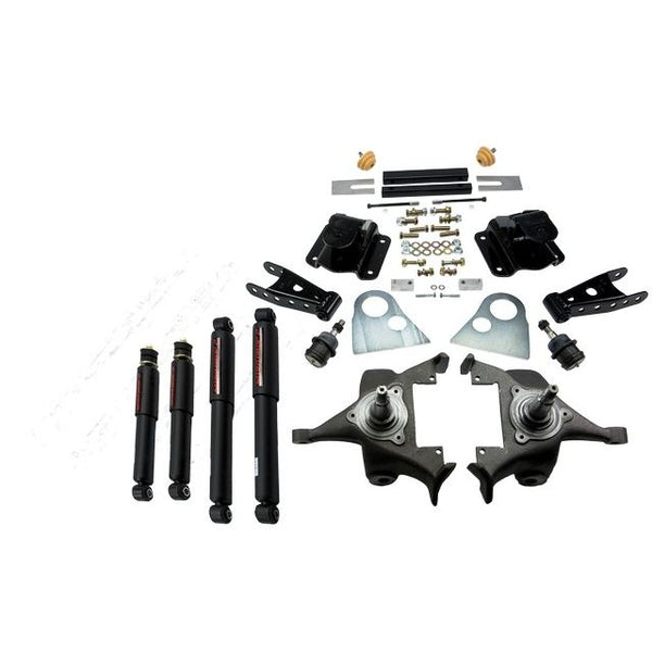 BELLTECH 818ND LOWERING KITS  Front And Rear Complete Kit W/ Nitro Drop 2 Shocks 1994-1999 Dodge Ram 1500 (Ext Cab V8 Auto Trans Only) 2 in. F/4 in. R drop W/ Nitro Drop II Shocks