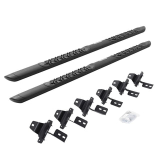 Go Rhino V3450674T - V3 Series Aluminum Side Steps with Mounting Brackets - Textured Black