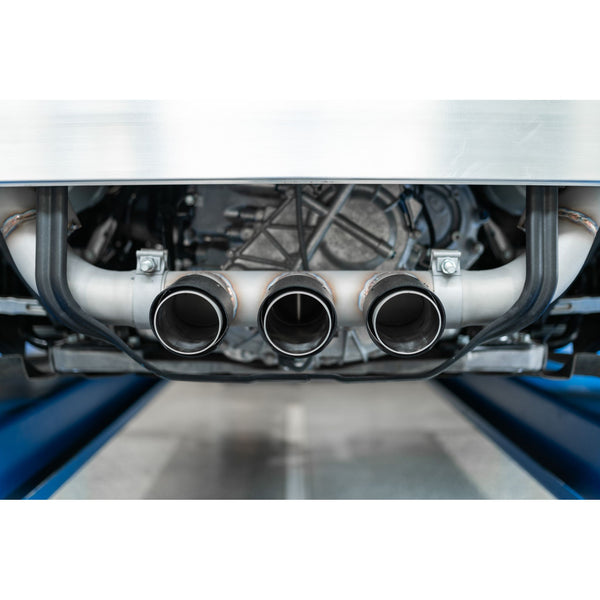 MBRP Exhaust 2.5" Cat Back Triple Rear Exit with Carbon Fiber Tips T304