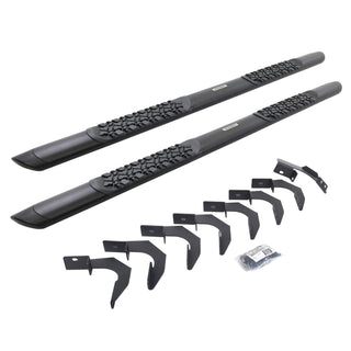 Go Rhino V3423580T - V3 Series Aluminum Side Steps with Mounting Brackets - Textured Black