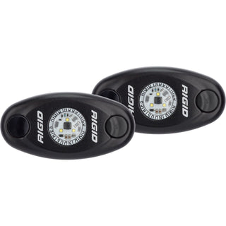 RIGID A-Series LED Light High Power Amber Black Housing Pair