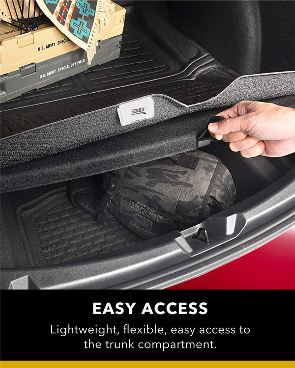 2020-22 Tesla Model Y - 3D MAXpider All-Weather Cargo Floor Mats Custom Fit Car Floor Liners, Kagu Series (Cargo Black)
