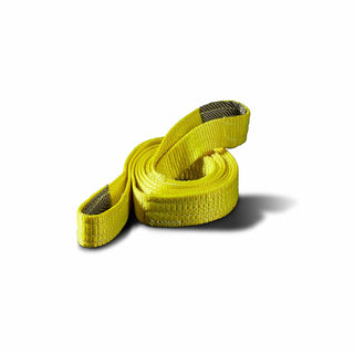1 Inch Width x 8 Foot Length 6400 Pound Breaking Strength Yellow Nylon Webbing