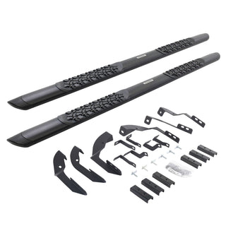 Go Rhino V3404280T - V3 Series Aluminum Side Steps with Mounting Brackets - Textured Black