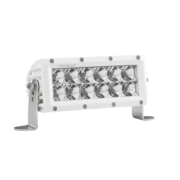 RIGID E-Series PRO LED Light Flood Optic 6 Inch White Housing