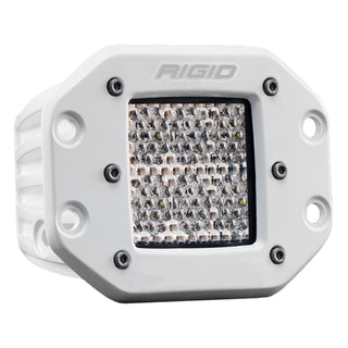 RIGID D-Series PRO Light Flood Diffused Flush Mount White Housing Single