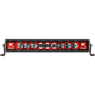 RIGID Radiance Plus LED Light Bar Broad-Spot Optic 20 Inch With Red Backlight