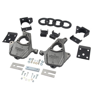 BELLTECH 1016 LOWERING KITS  Front And Rear Complete Kit W/O Shocks 2016.5-2018 Chevrolet Silverado/Sierra (EST/CREW) 2WD 3-4F/7R