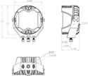 Baja Designs - 297813 - LP4 Pro Driving/Combo Amber LED Auxiliary Light Pod Pair w/ Amber Backlight