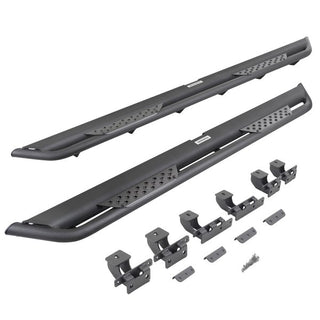 Go Rhino DT4516T - Dominator Xtreme DT Side Steps with Mounting Bracket Kit - Textured Black