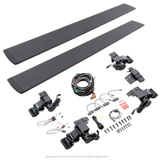 Go Rhino 20443580PC - E1 Electric Running Boards With Mounting Brackets - Textured Black