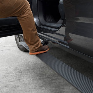 Go Rhino 20443580PC - E1 Electric Running Boards With Mounting Brackets - Textured Black