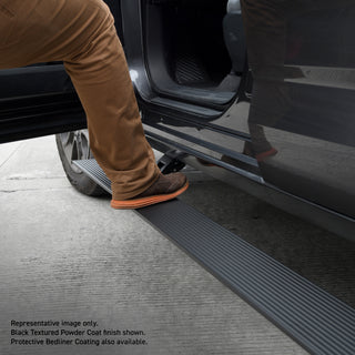 Go Rhino 20443587T - E1 Electric Running Boards With Mounting Brackets - Protective Bedliner Coating
