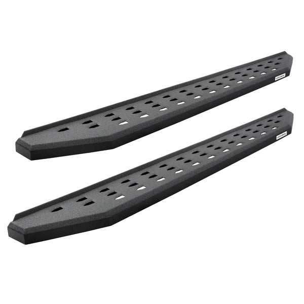 Go Rhino 69443973T - RB20 Running Boards - Complete Kit: RB20 Running Board + Brackets - Protective Bedliner Coating