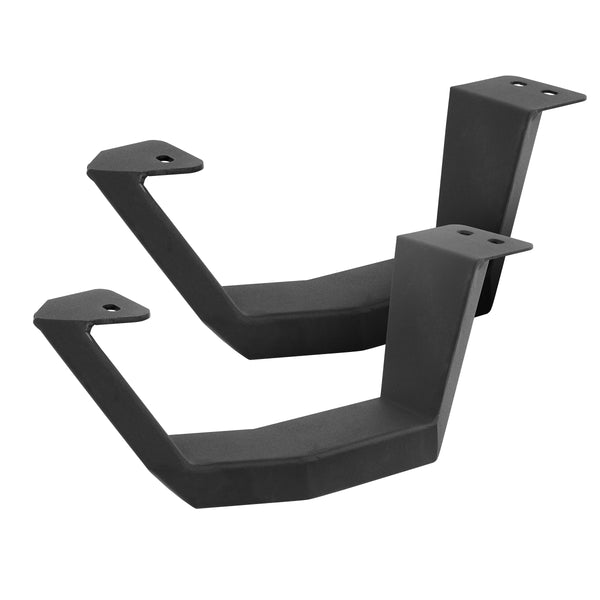 Go Rhino 6964368720PC - RB30 Running Boards With Mounting Brackets & 2 Pairs Of Drops Steps Kit - Textured Black
