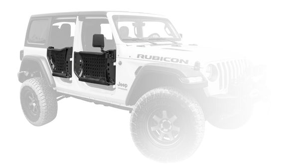 Body Armor 4x4 2018-25 Jeep Wrangler JL Gladiator JT Trail Doors,  Rear, Pair