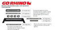 Go Rhino 26573T - BR6/BR11 Light Bar Mount - Textured Black