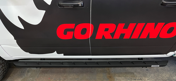 Go Rhino 63430687SPC - RB10 Slim Line Running Boards With Mounting Brackets - Textured Black