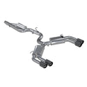 MBRP Exhaust 3" Cat Back Quad Split Rearwith Carbon Fiber Tips T304