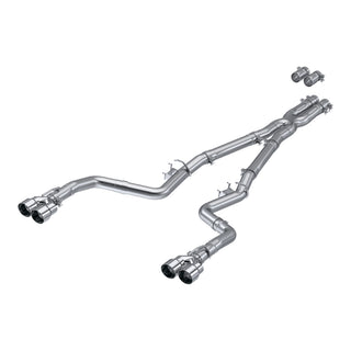MBRP Exhaust 3in. Cat Back; Dual Rear; Quad Tips